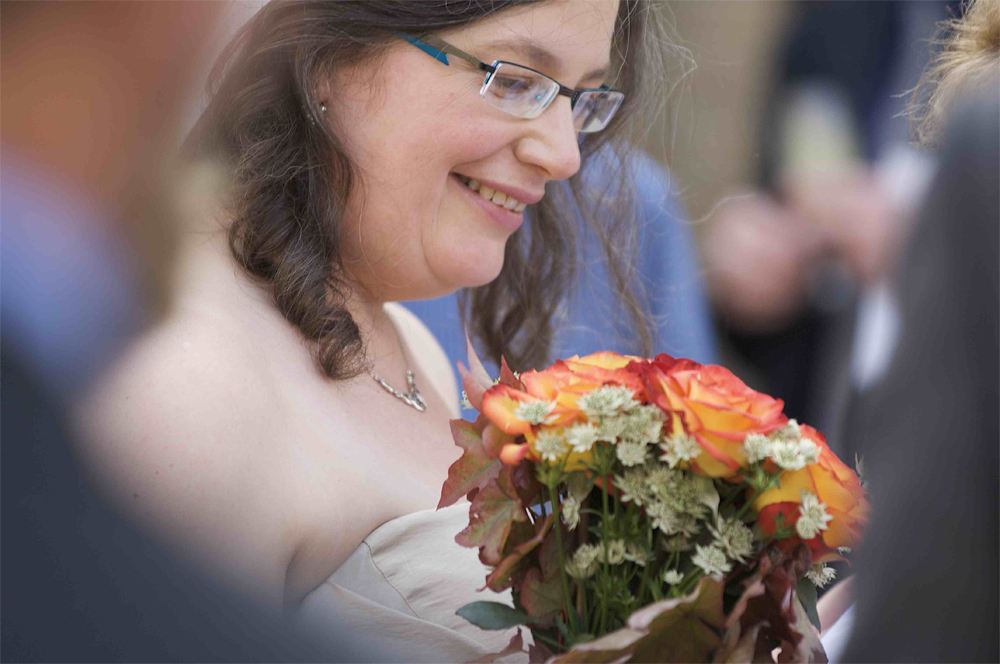 Wedding photography of Sarah from her wedding at Mill Road Cambridge by cambridge photographer Richard Bowring