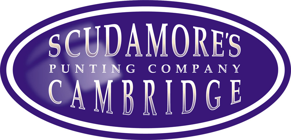 New logo for the cambridge based punting company Scudamores by cambridge illustrator Richard Bowring